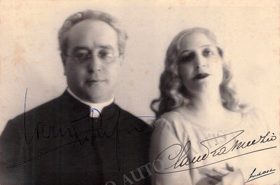 Muzio, Claudia - Refice, Licinio - Double Signed Photograph