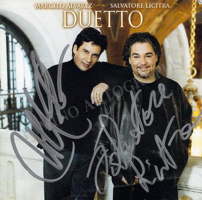 Licitra, Salvatore - Alvarez, Marcelo - Double Signed CD Album "Duetto"
