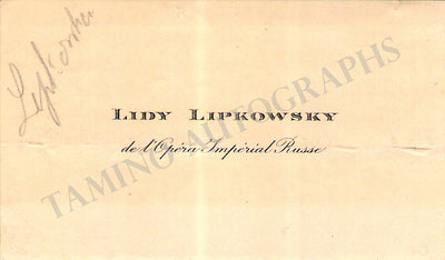 Lipkowsky, Lidy