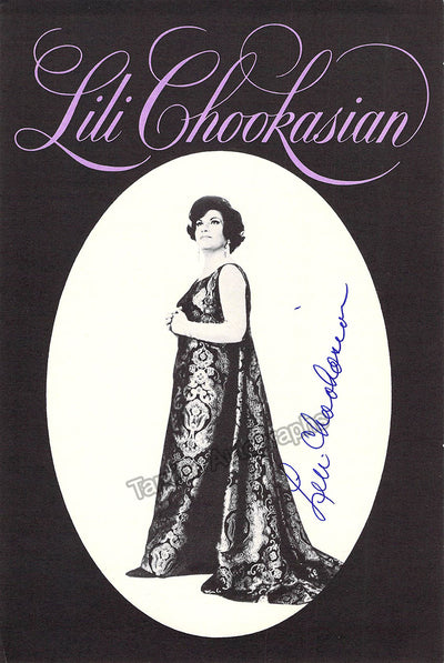 Chookasian, Lili - Signed Flyer 1974