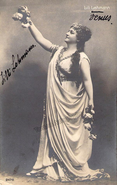 Lehmann, Lilli - Signed Photo as Venus