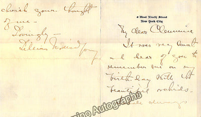 Nordica, Lillian - Autograph Letter Signed