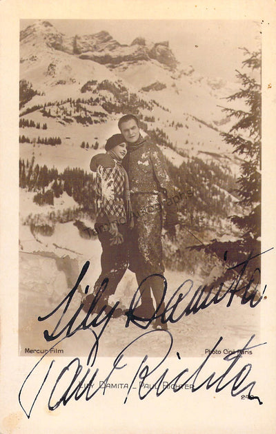 Damita, Lily - Richter, Paul - Double Signed Photograph