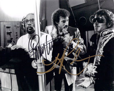 Richie, Lionel - Jones, Quincy - Double Signed Photograph