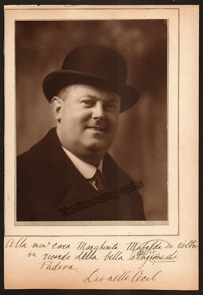 Cecil, Lionello - Signed Photograph