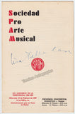 Della Casa, Lisa - Signed Program Havana 1957