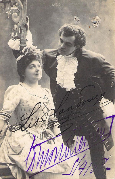 Clement, Edmond - Landouzy, Lise - Double Signed Photo