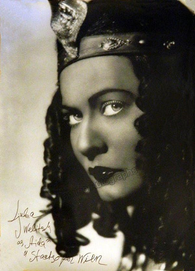 Welitsch, Ljuba - Large Signed Poster as Aida!