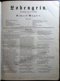 Wagner, Richard - Lohengrin Vocal Score 1851