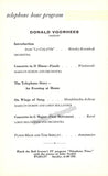 Hollander, Lorin - Signed Program 1957
