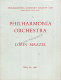 Maazel, Lorin - Signed Program London 1961