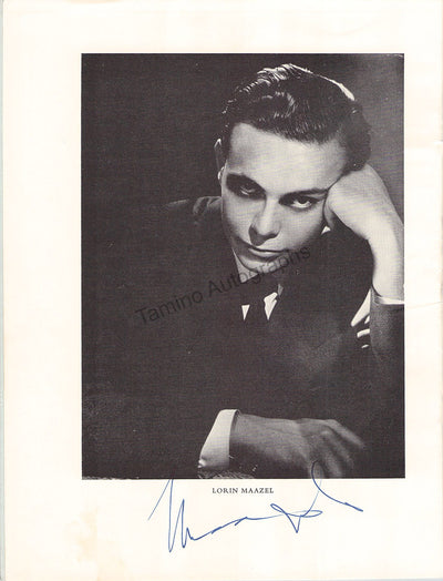 Maazel, Lorin - Signed Program London 1961