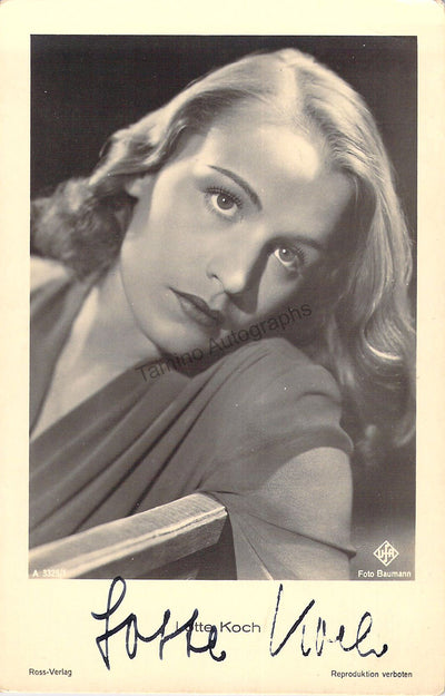 Koch, Lotte - Signed Photograph