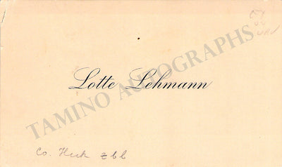 Lehmann, Lotte