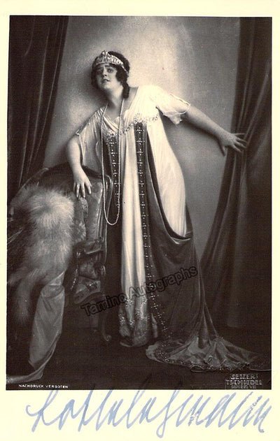Lehmann, Lotte - Signed Photo in Tosca