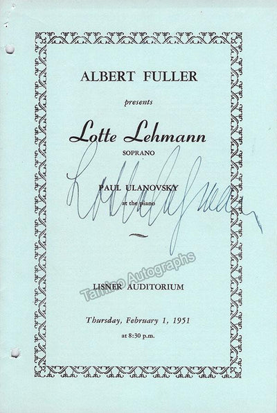 1951 Concert at Lisner Auditorium