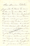 Ponchard, Louis Antoine - Autograph Letter Signed 1847