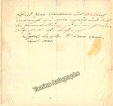 Spohr, Louis - Autograph Note Signed 1873
