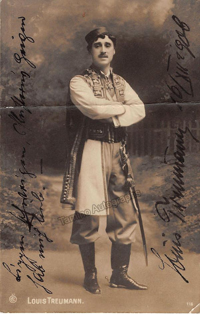 Treumann, Louis -  Signed Photograph 1908