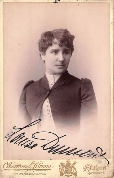 Dumont, Louise - Signed Cabinet Photograph