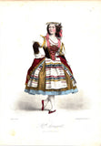 Paris Opera Ballet - Collection of 14 Vintage Colored Lithographs 1850s