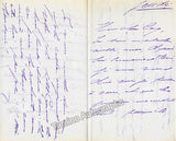 Theo, Louise - Pair of 2 Autograph Letters Signed