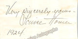 Homer, Louise - Signature on Card + Original Cabinet Photo