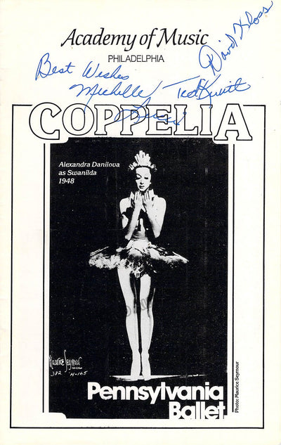 Kloss, David - Lucci, Michelle - Kivitt, Ted - Signed Program Philadelphia 1980