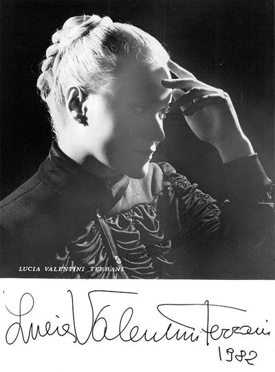 VALENTINI TERRANI, Lucia (Various Autographs)
