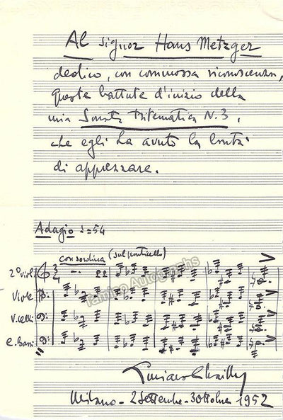 Chailly, Luciano - Autograph Music Quote Signed