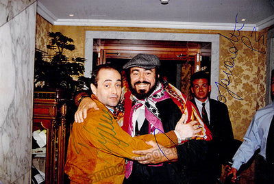 Pavarotti, Luciano - Carreras, Jose - Double Signed Photograph