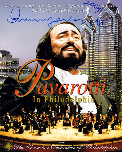 Pavarotti, Luciano - Signed Program Philadelphia 2003