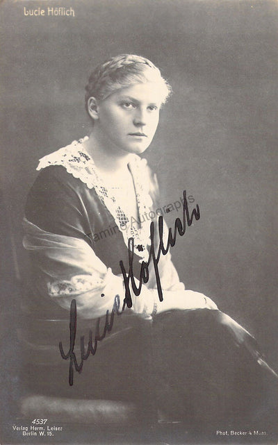 Hoflich, Lucie - Signed Photograph