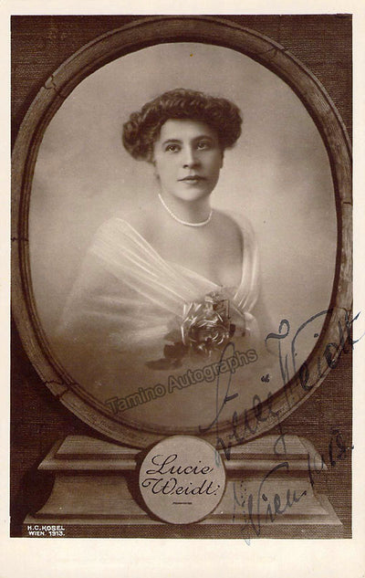 WEIDT, Lucy (Various Autographs)
