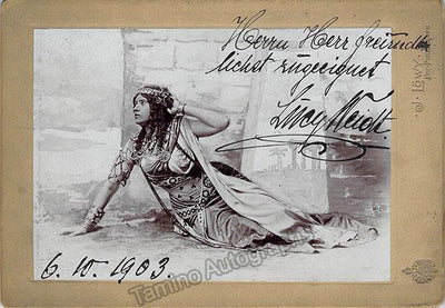 Weidt, Lucy - Signed Photograph in Role 1903