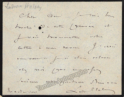 Halevy, Ludovic - Autograph Note Signed
