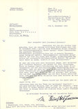 Hofmann, Ludwig - Typed Letter Signed