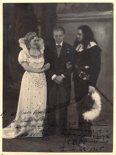 Della Valle, Franca - Infantino, Luigi - Double Signed Photograph