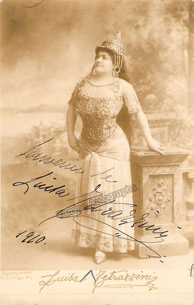 Tetrazzini, Luisa - Signed Photograph in role 1910