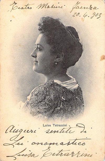 Tetrazzini, Luisa - Signed Photo 1903