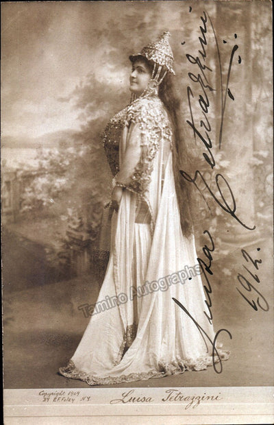 Tetrazzini, Luisa - Signed Photo as Lakme