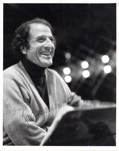 Foss, Lukas - Signed Photograph 1981