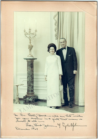 Johnson, Lyndon B. - Johnson, Claudia Alta - Double Signed Photo