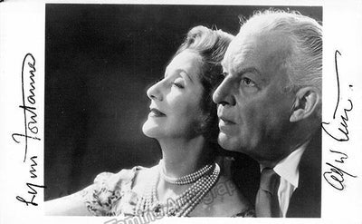 Fontanne, Lynn - Lunt, Alfred - Double Signed Photograph