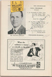Johnson, Edward - Otero, Emma - Signed Program Washington 1930