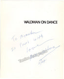 Waldman, Max - Signed Book "Waldman on Dance" + Signed Proof
