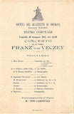 Violinist Program Lot - Bologna 1912-1919