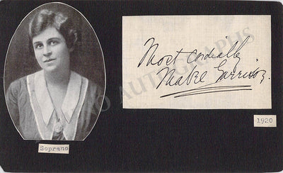 Garrison, Mabel - Signed Clip with Photo