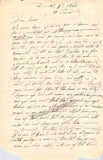Eder Vieuxtemps, Josephine (Madame Vieuxtemps) - Autograph Letter Signed 1861