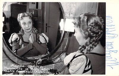 In Mefistofele costume backstage